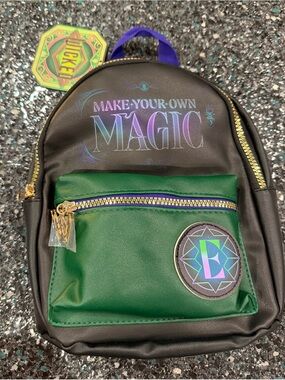 Disney 'Wicked Make Your Own Magic' Black & Green Mini Backpack NWT